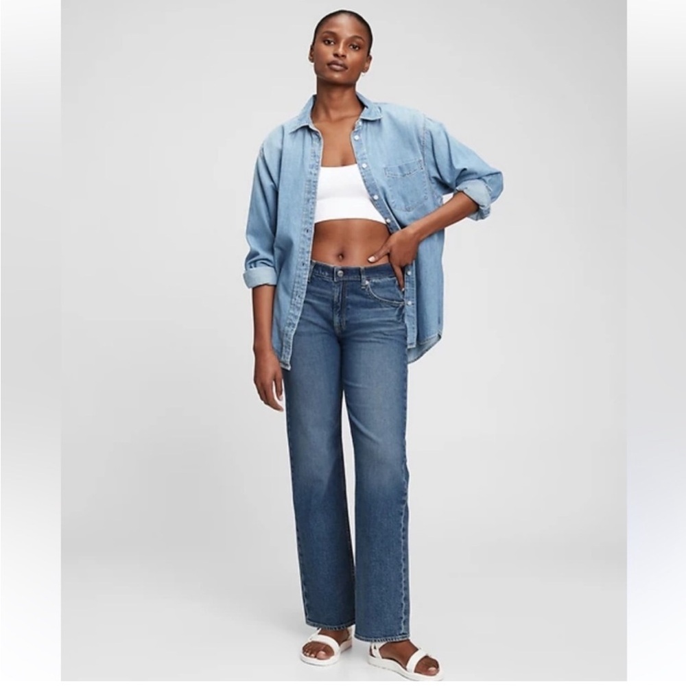 GAP Women's 90s Loose Mid Rise Jeans